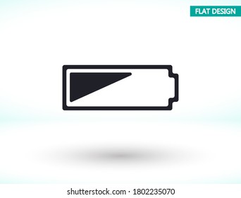 Battery vector icon , lorem ipsum Flat design
