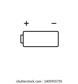 Battery vector icon. Mobile concept and web design