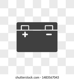 Battery vector icon in modern design style for web site and mobile app