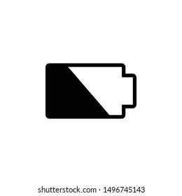 Battery Vector Icon on white background. Illustration for design