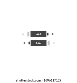 Icono vectorial de la batería en fondo blanco aislado. El símbolo de energía sobre fondo blanco aislado. 