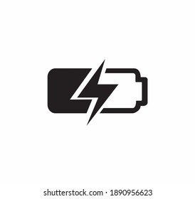 Battery vector icon on a white background