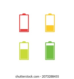 Battery vector icon set. Battery concept stroke symbol design. vector illustration for your web site design, logo.