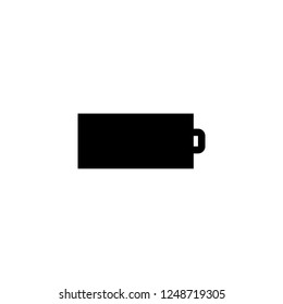 battery vector icon. battery sign on white background. battery icon for web and app
