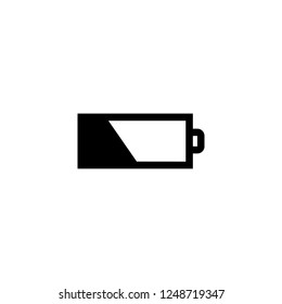 battery vector icon. battery sign on white background. battery icon for web and app