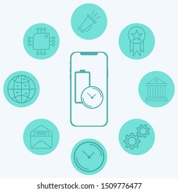 Battery vector icon sign symbol