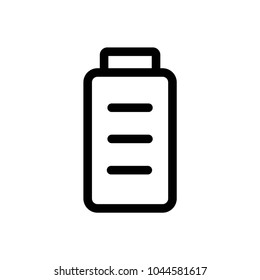 battery vector icon stock vector illustration flat design