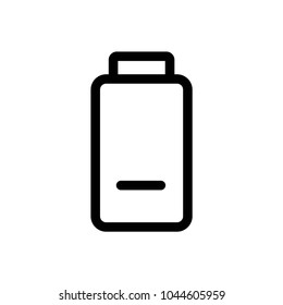 battery vector icon stock vector illustration flat design
