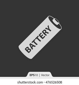 Battery vector icon for web and print