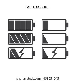 Battery vector icon,battery icon set vector 10 EPS.
