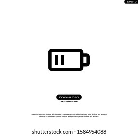 Battery Vector Icons in trendy flat style isolated on white background.eps10