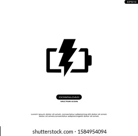 Battery Vector Icons in trendy flat style isolated on white background.eps10