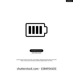Battery Vector Icons in trendy flat style isolated on white background.eps10