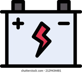 ilustración del vector de batería en un fondo transparente. Símbolos de calidad premium. Icono vector glifos para concepto y diseño gráfico.