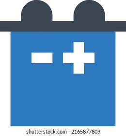 Ilustración vectorial de la batería en un fondo transparente.Símbolos de calidad premium.Icono vectorial de glifos para el concepto y diseño gráfico.