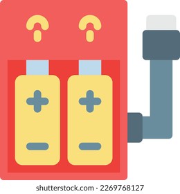 battery Vector illustration on a transparent background. Premium quality symmbols. Line Color vector icons for concept and graphic design.