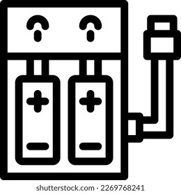 battery  Vector illustration on a transparent background. Premium quality symmbols. Thin line vector icons for concept and graphic design.