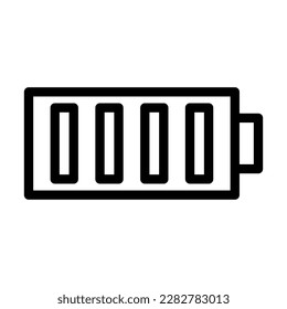 Battery Vector Line Icon Design