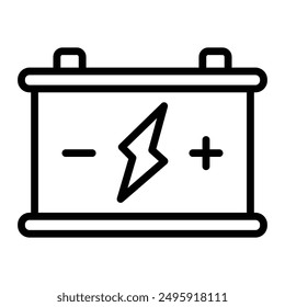 Battery Vector Line Icon Design for personal and commercial use
