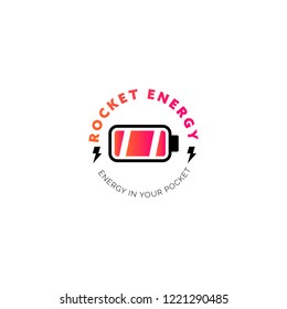 Battery vector logo design template 
