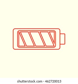 Battery web icon, battery icon