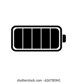 Battery web icon, battery icon stock vector illustration flat design