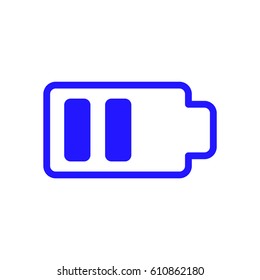 Battery web icon, battery icon vector