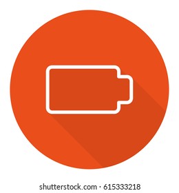 Battery web icon, battery icon vector