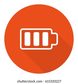 Battery web icon, battery icon vector