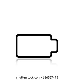 Battery web icon, battery icon vector