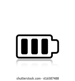 Battery web icon, battery icon vector