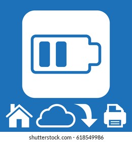 Battery web icon, battery icon vector