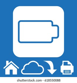 Battery web icon, battery icon vector