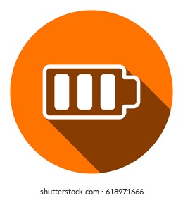 Battery web icon, battery icon vector