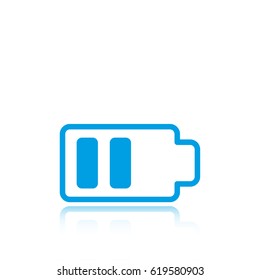 Battery web icon, battery icon vector