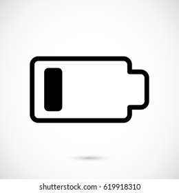 Battery web icon, battery icon vector