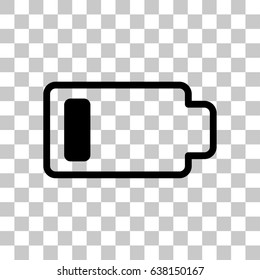 Battery web icon, battery icon vector