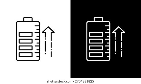 Design des weißen Batteriesatzes