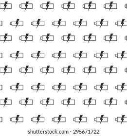 battery,seamless pattern