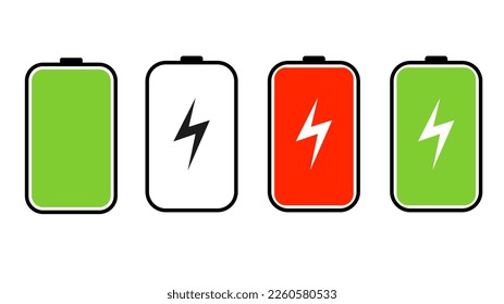 Batterysymbol vector isolated on white background , Vector illustration EPS 10