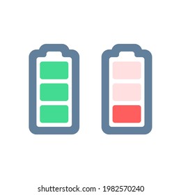 Battery.Vector Illustration, die leicht zu bearbeiten ist.
