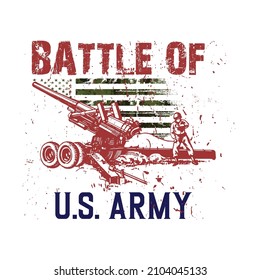 Battle of 198 US Army t-shirt design 