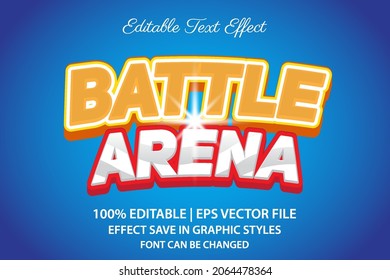 Battle Arena 3d Editable Text Effect