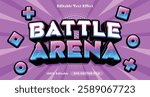 battle arena editable text effect, text style