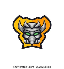 logo de la armadura de batalla y deporte.