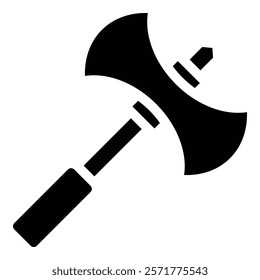 Battle Axe Icon Element For Design