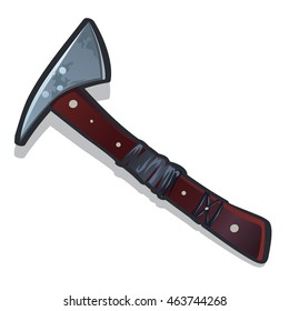 Battle axe isolated on a white background. Vector illustration.