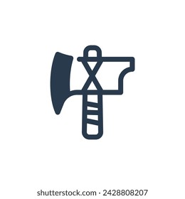 Battle Axe Vector Illustration for Game Asset