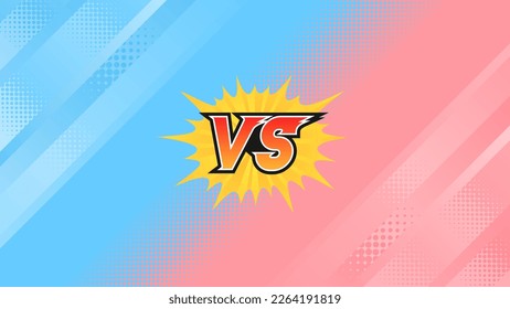 Battle background with blue and red opposing each other