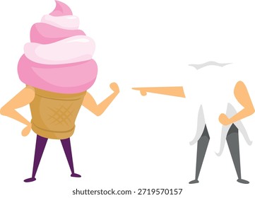 Batalla entre el helado y el diente